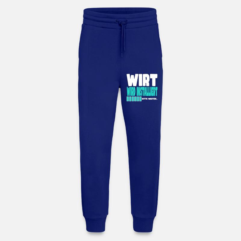 Wirt wird installiert - Jogginghose - made by SPREAD - Iconic Blue