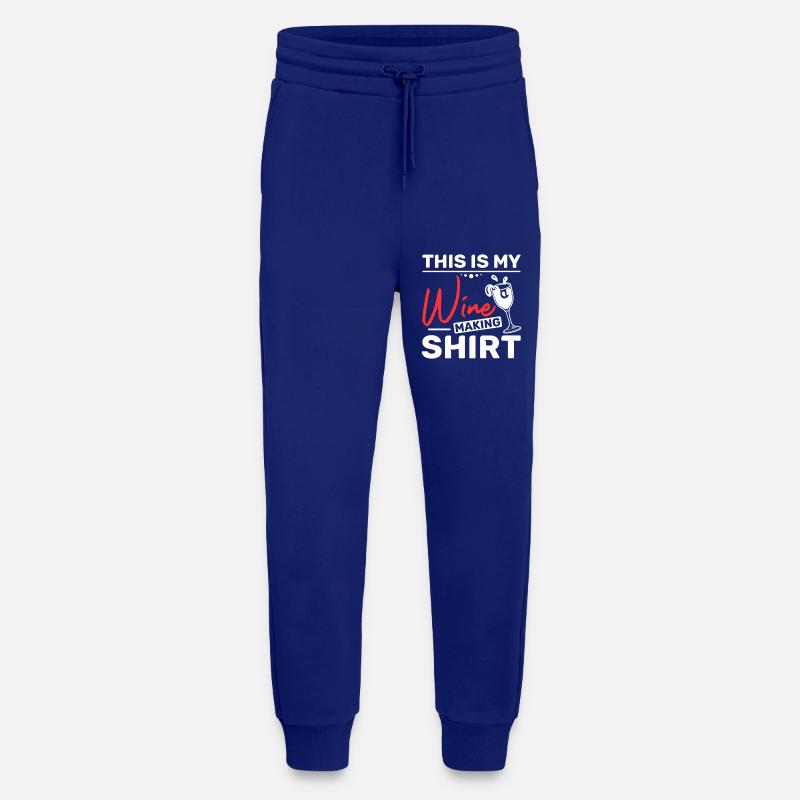 C’est ma vinification - Pantalon de jogging bio décontracté fabriqué en UE - Iconic Blue