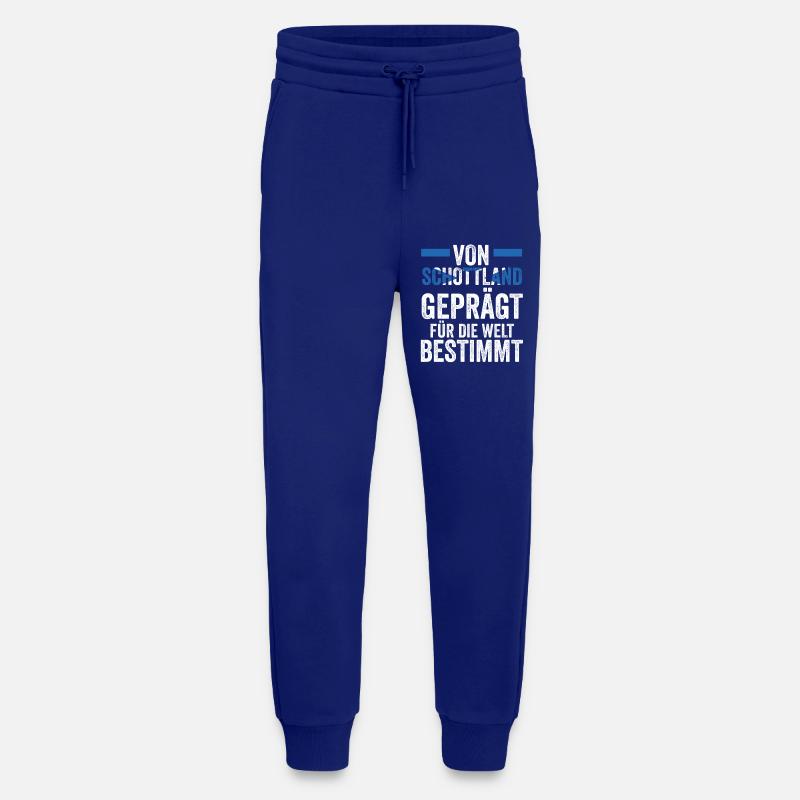 Ecossais Ecosse Ecosse Ecosse - Pantalon de jogging bio décontracté fabriqué en UE - Iconic Blue