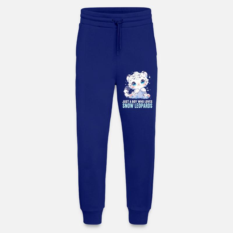 Snow Leopard Schneeleoparden Schneeleopard - Jogging Pants - made by SPREAD  - Iconic Blue