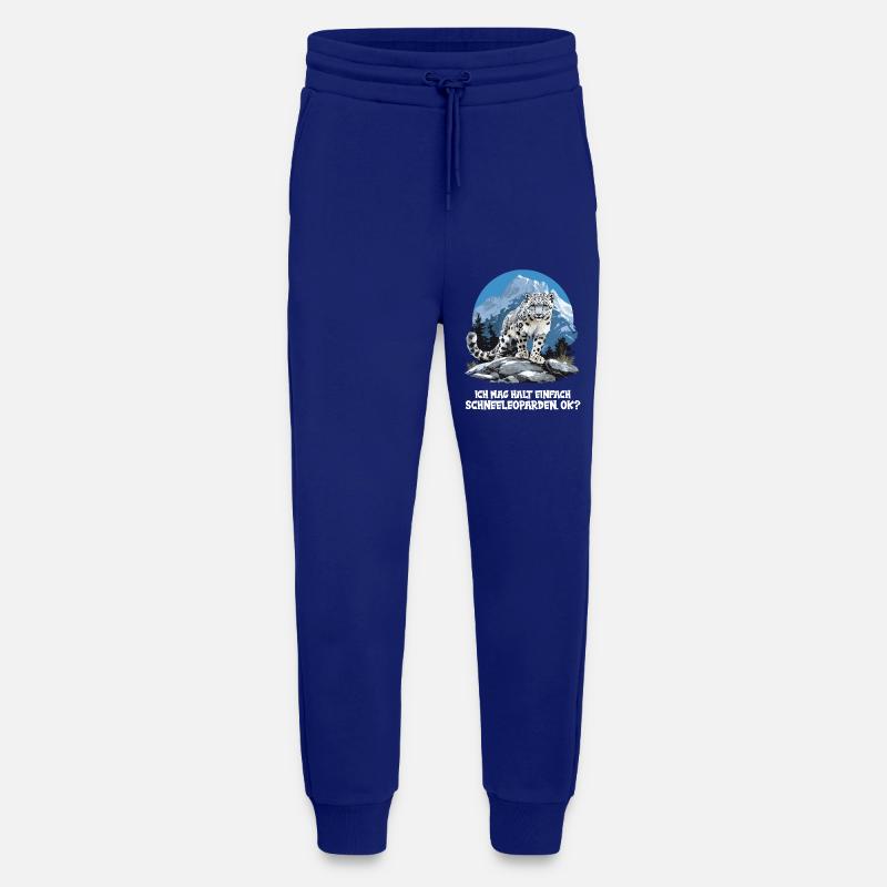 Snow Leopard Schneeleoparden Schneeleopard - Jogging Pants - made by SPREAD  - Iconic Blue