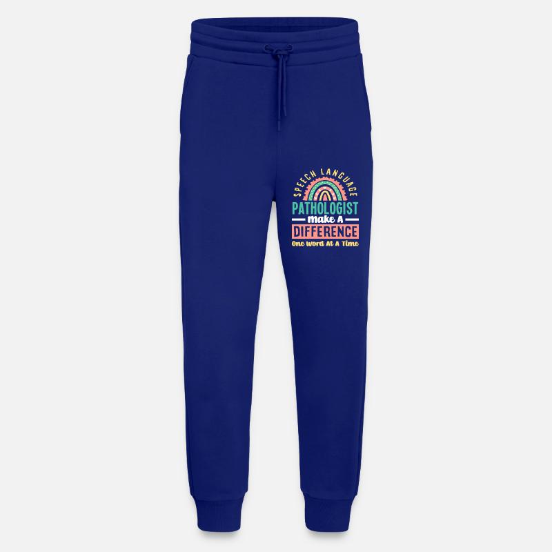 Speech therapist Make a difference - Jogging Pants - made by SPREAD  - Iconic Blue
