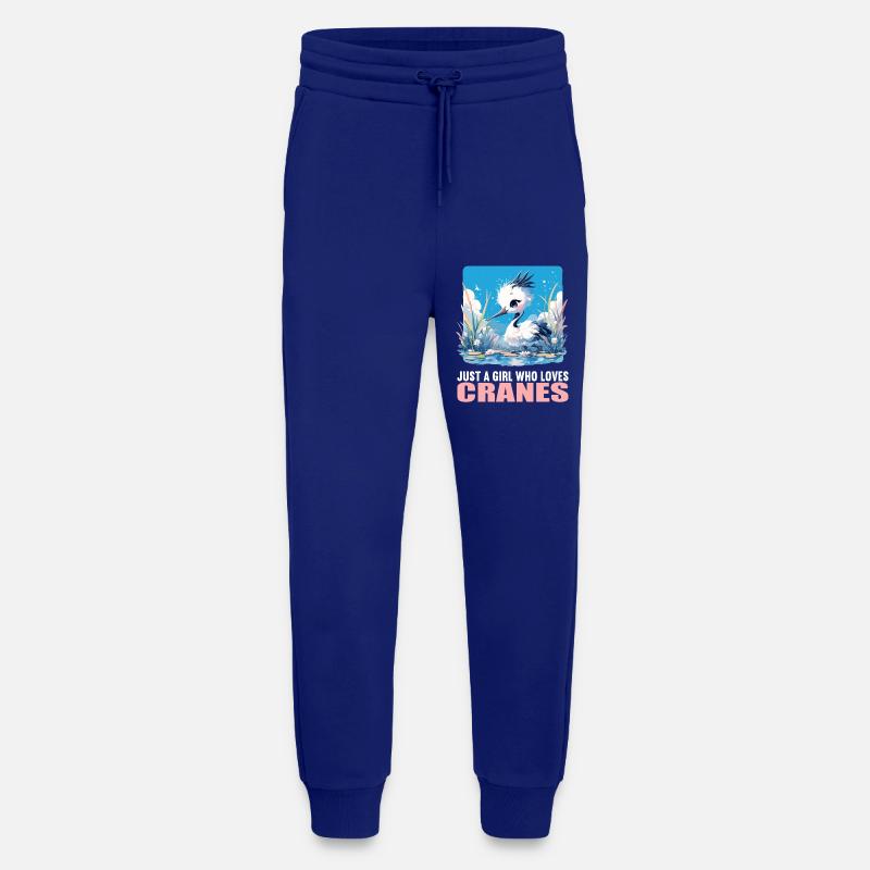 Kraniche Kranich - Jogginghose - made by SPREAD - Iconic Blue