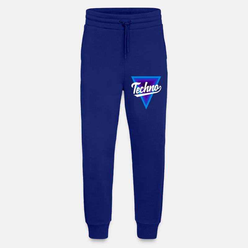 Techno Lover Triangle Design - Jogging Pants - made by SPREAD - Iconic Blue