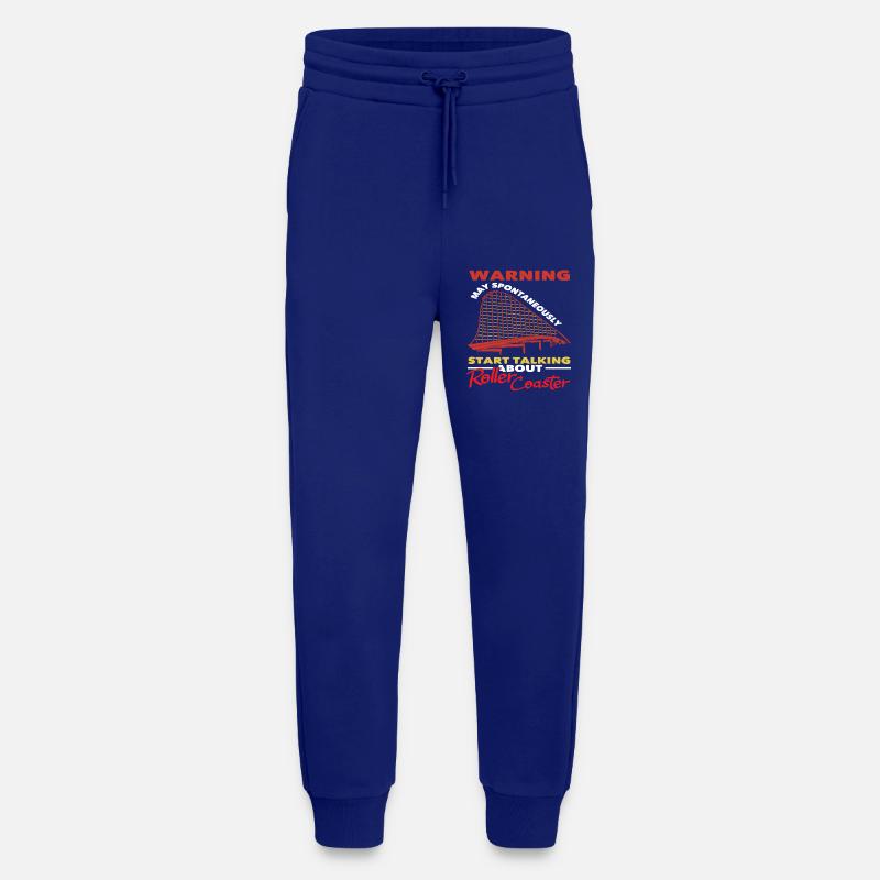 Roller coaster warning talks spontaneously - Jogging Pants - made by SPREAD  - Iconic Blue