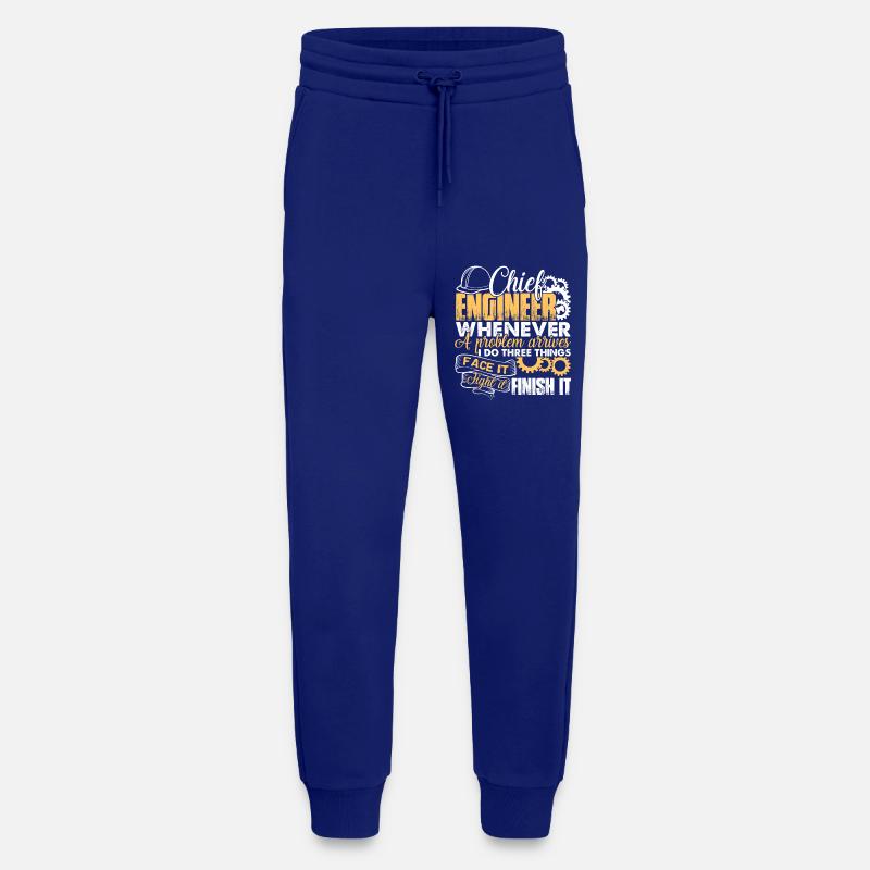 Chief Engineer Solves Problem - Jogging Pants - made by SPREAD  - Iconic Blue