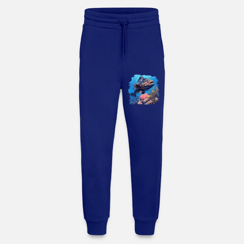 groupers grouper - Jogging Pants - made by SPREAD - Iconic Blue