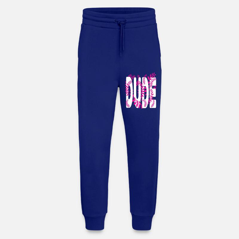 Hawaii style text Dude - Jogging Pants - made by SPREAD  - Iconic Blue