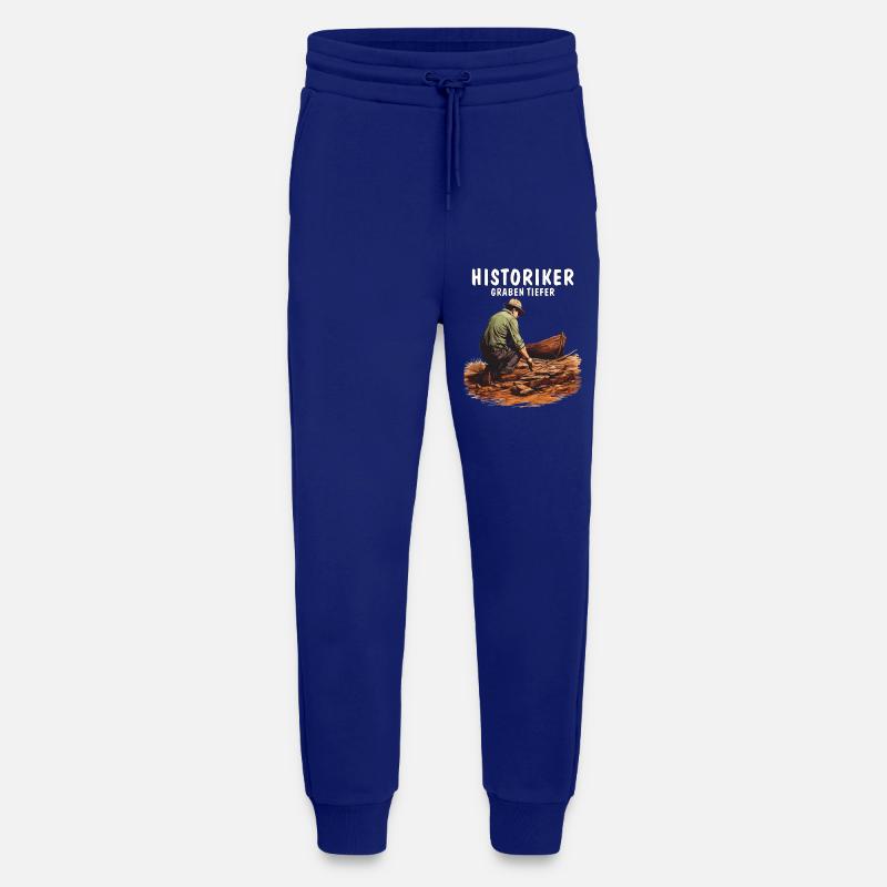 HISTORIANS DIG DEEPER - Jogging Pants - made by SPREAD  - Iconic Blue