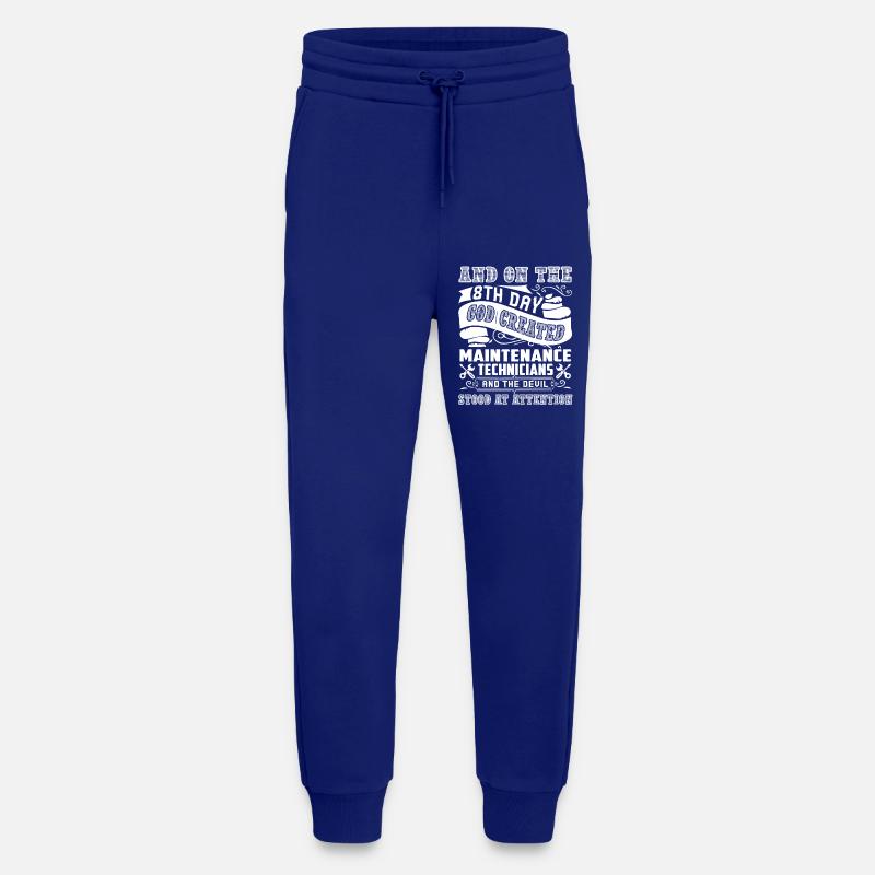God Created Maintenance Technician - Jogging Pants - made by SPREAD  - Iconic Blue