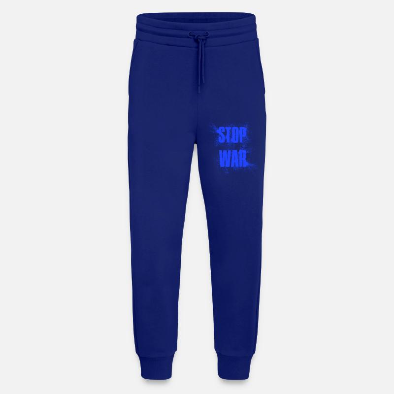 STOP WAR – NO WAR - PEACE - Jogginghose - made by SPREAD - Iconic Blue