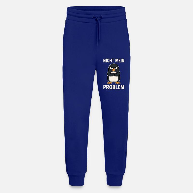 Grim Penguin – Not My Problem - Jogging Pants - made by SPREAD  - Iconic Blue