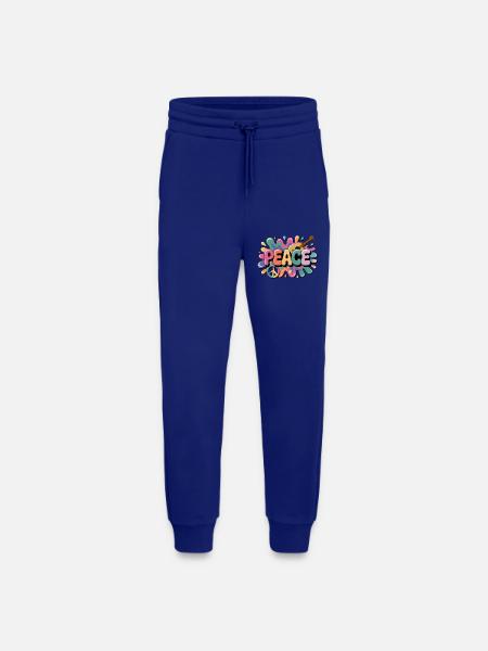 PEACE – Psychedelic - Jogging Pants - made by SPREAD - Iconic Blue