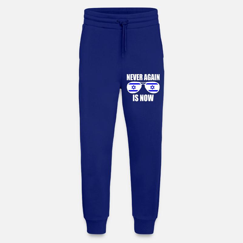 Never again is now - Jogging Pants - made by SPREAD  - Iconic Blue