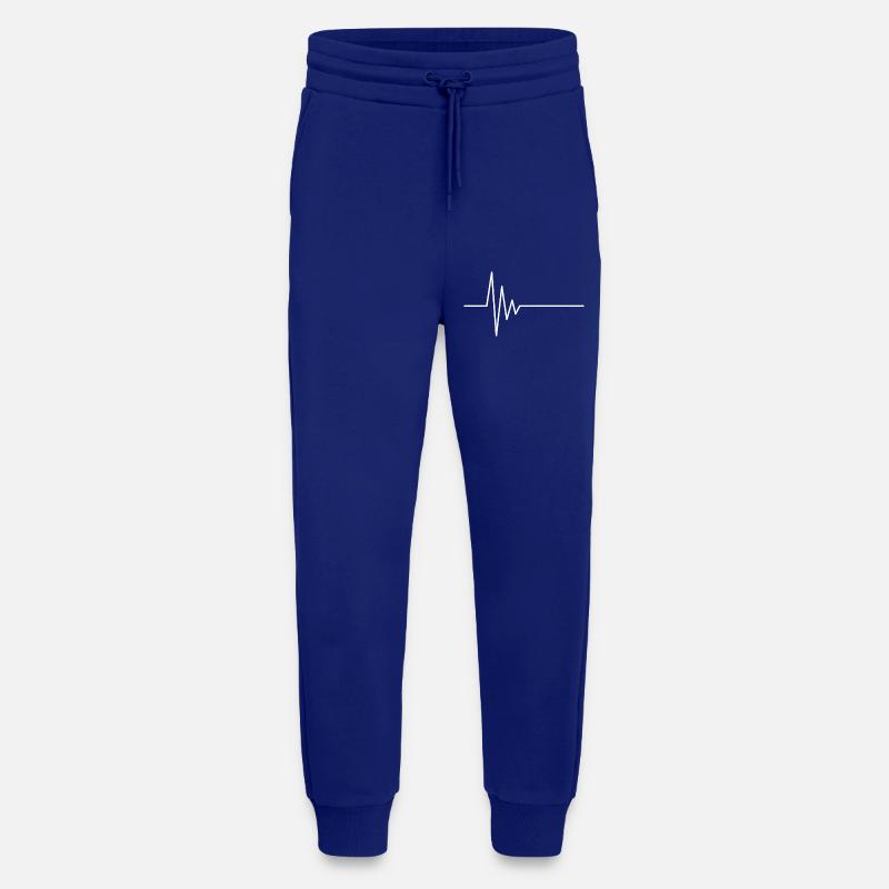 ECG line vector - Jogging Pants - made by SPREAD  - Iconic Blue