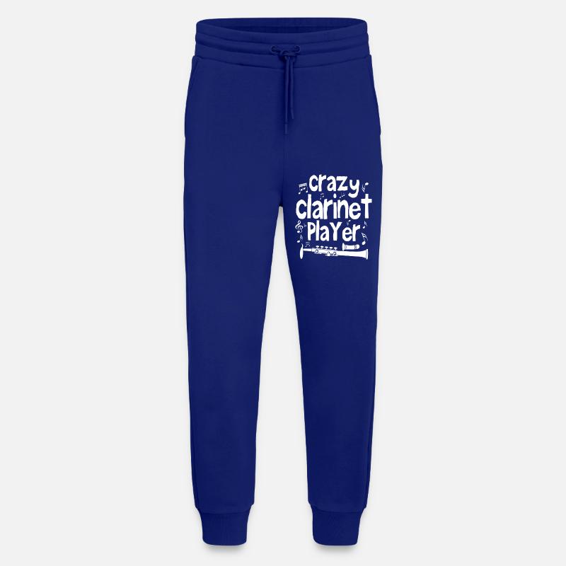 Crazy clarinet player - Jogging Pants - made by SPREAD  - Iconic Blue