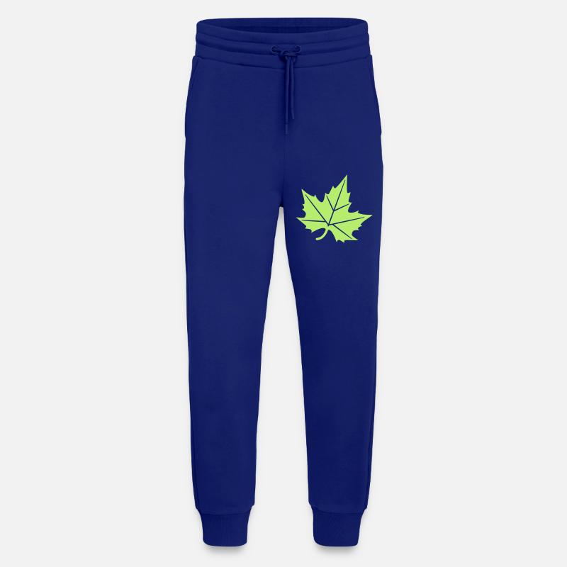 Plane Tree Leaf Design - Jogging Pants - made by SPREAD  - Iconic Blue