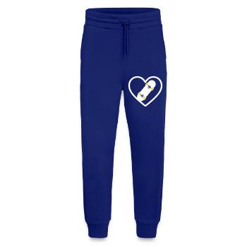 Skateboard Coeur Street Sport Passion - Pantalon de jogging bio décontracté fabriqué en UE - Iconic Blue - Devant