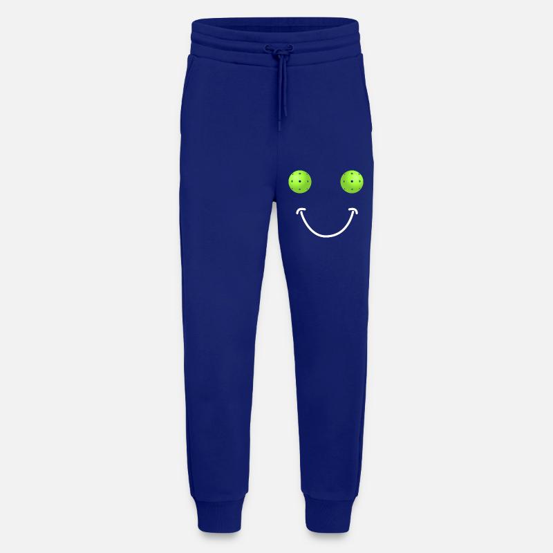 Visage Heureux Pickleball - Pantalon de jogging bio décontracté fabriqué en UE - Iconic Blue