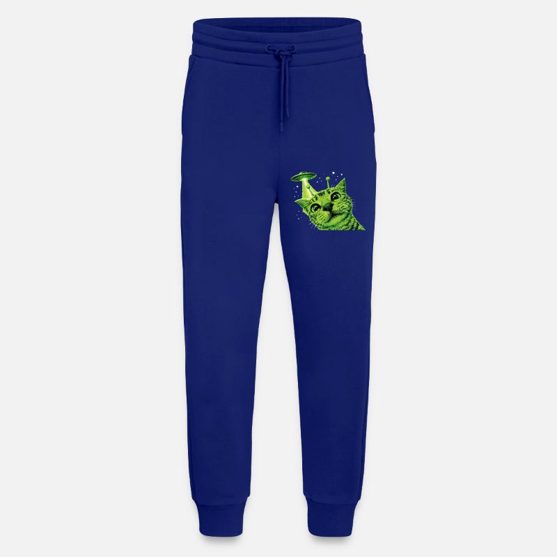 Alien Cat UFO - Jogging Pants - made by SPREAD  - Iconic Blue