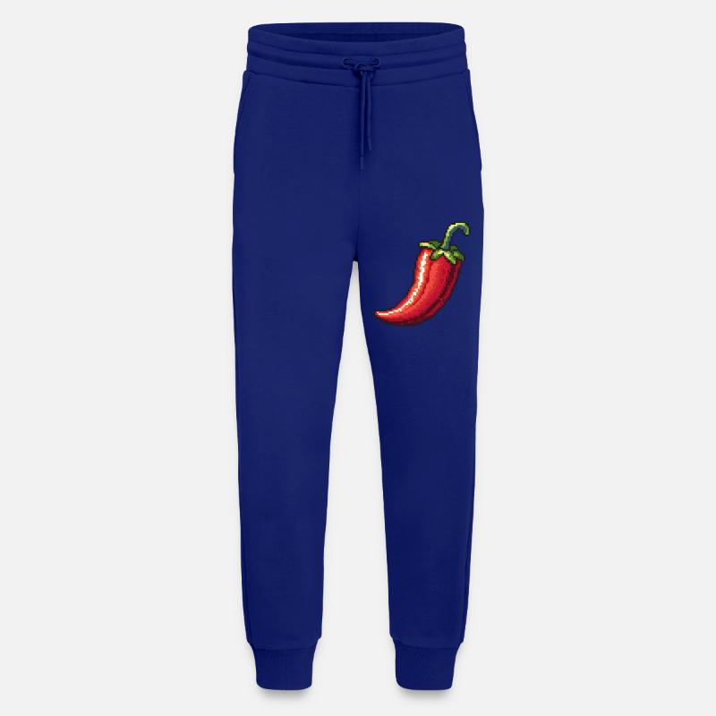 Chili Pixel Icon - Jogging Pants - made by SPREAD  - Iconic Blue