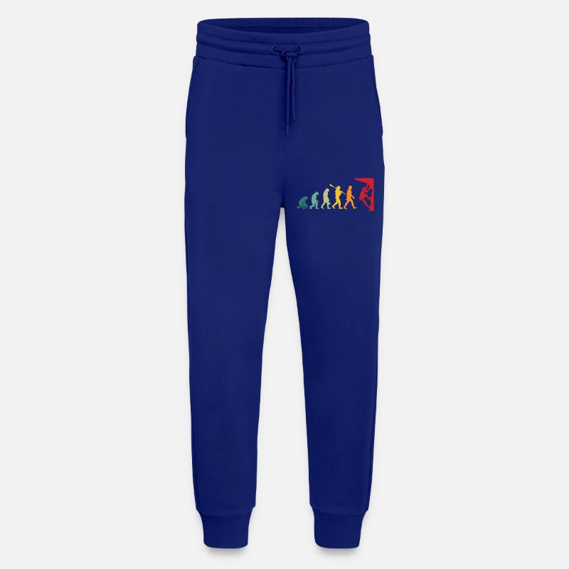 Climberevolutions Human Monkey Man Climber - Jogging Pants - made by SPREAD  - Iconic Blue