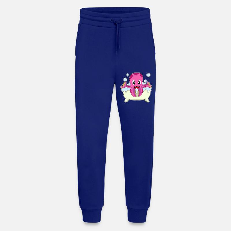 Octopus Bathing Bathtub - Jogging Pants - made by SPREAD  - Iconic Blue