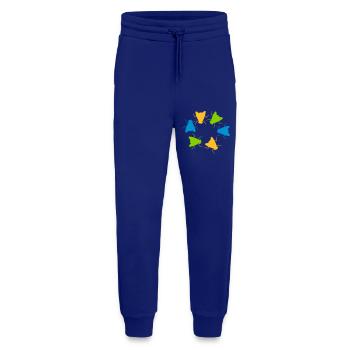 Bunte Hausfliegen Gruppe Team - Jogginghose - made by SPREAD - Iconic Blue - Vorne