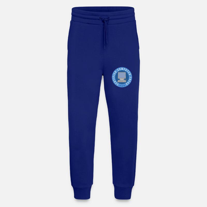 Computer certified - computer freak - Jogging Pants - made by SPREAD  - Iconic Blue