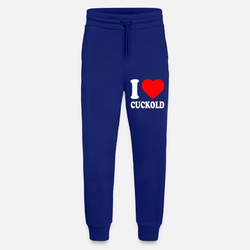 I love cuckold - Jogging Pants - made by SPREAD  - Iconic Blue