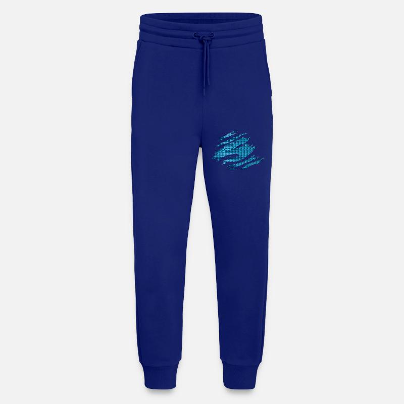 Binary numbers matrix - Jogging Pants - made by SPREAD  - Iconic Blue