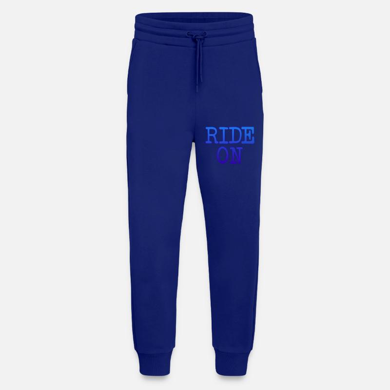 Motivierender Spruch RIDE ON Statement - Jogginghose - made by SPREAD - Iconic Blue