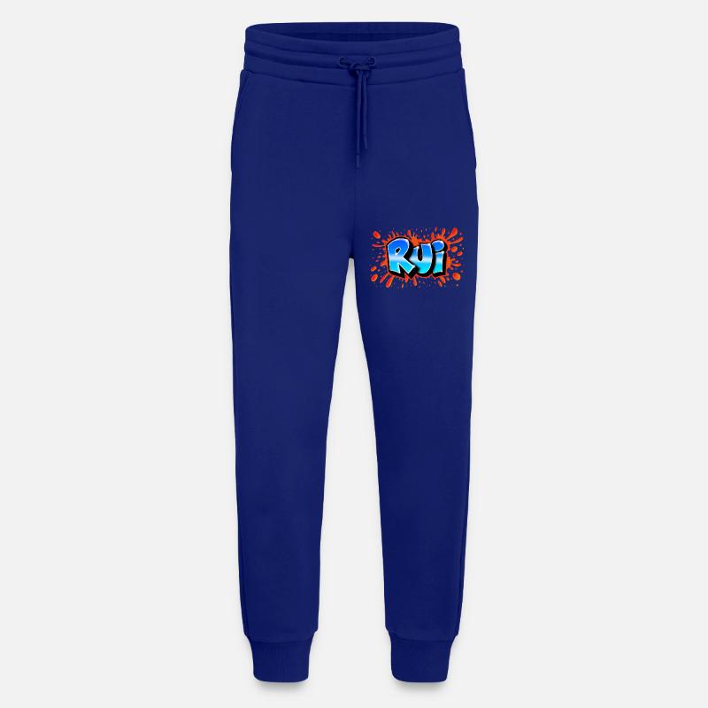 Rot Rui+splash Name Graffiti - Jogginghose - made by SPREAD - Iconic Blue
