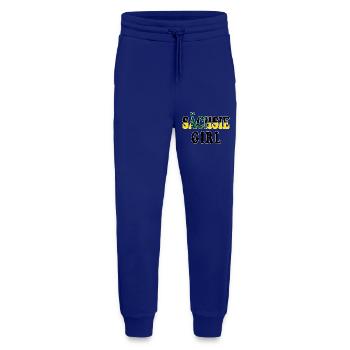 Sächsie Girl - Lustiger Denglish-Spruch - Jogginghose - made by SPREAD - Iconic Blue - Vorne