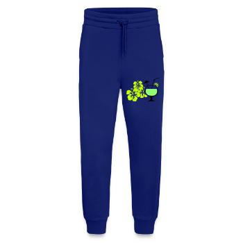 Hawaiian Flowers - Jogging Pants - made by SPREAD  - Iconic Blue - Front