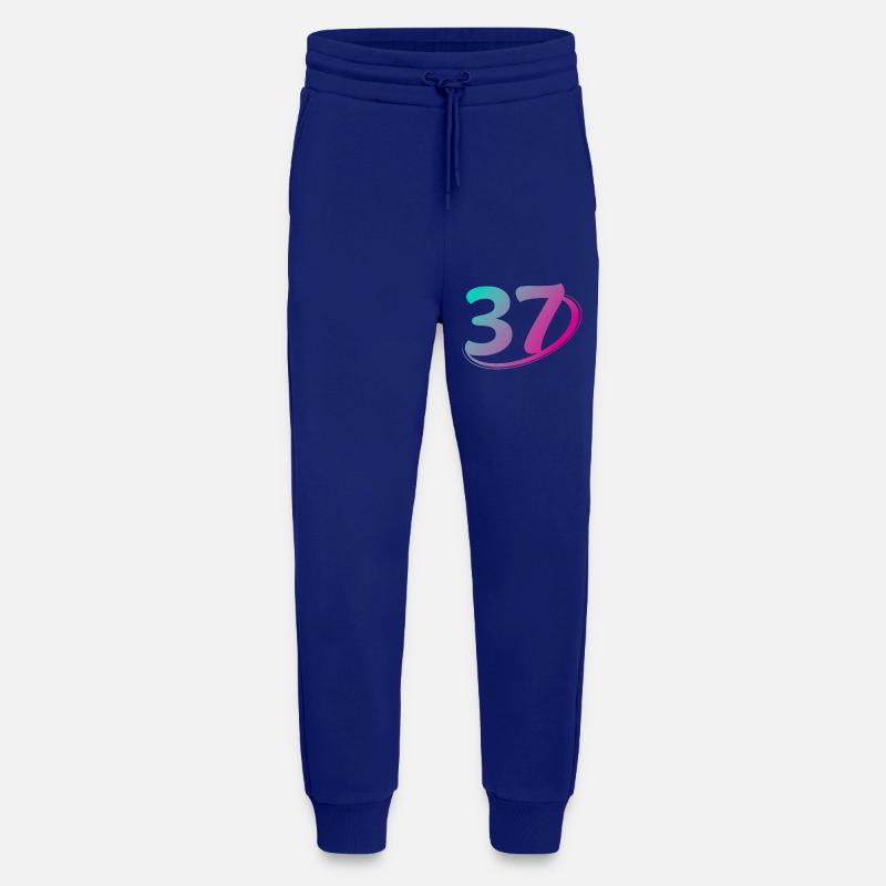 Nummer 37 mehrfarbig - Jogginghose - made by SPREAD - Iconic Blue