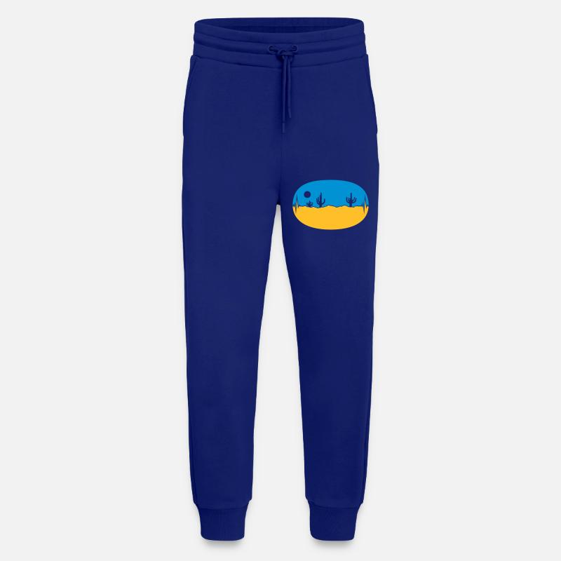 Skyline Frequenz Wüste Landschaft - Jogginghose - made by SPREAD - Iconic Blue