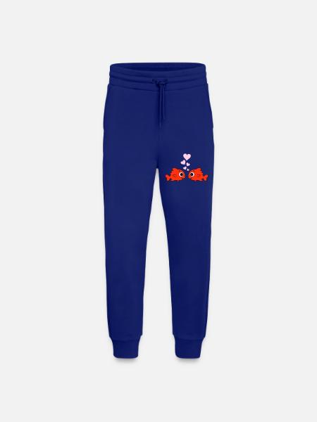 Comic Pisces in Love - Jogging Pants - made by SPREAD  - Iconic Blue