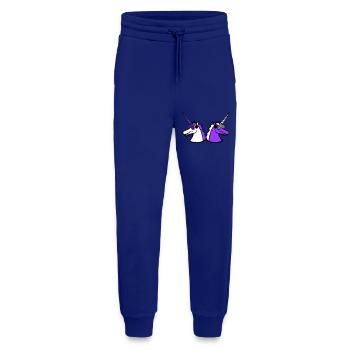 2 licornes DJ cool deux équipe Party Club Music - Pantalon de jogging bio décontracté fabriqué en UE - Iconic Blue - Devant
