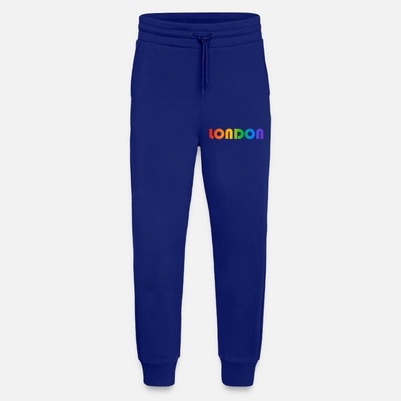 London Regenbogen Text - Jogginghose - made by SPREAD - Iconic Blue