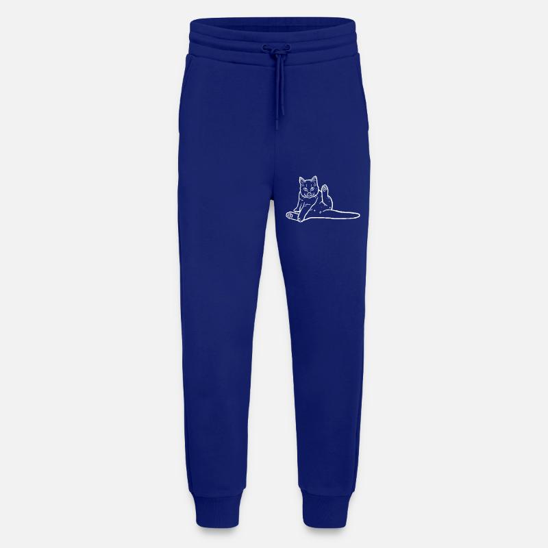 Funny Cat Meme - Cat butt - Jogging Pants - made by SPREAD  - Iconic Blue