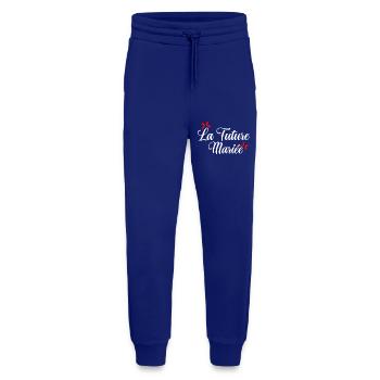 La future mariée noeud - Pantalon de jogging bio décontracté fabriqué en UE - Iconic Blue - Devant
