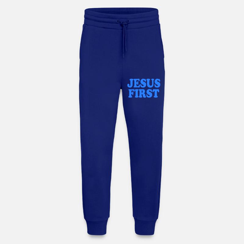 Jesus first - Jogginghose - made by SPREAD - Iconic Blue