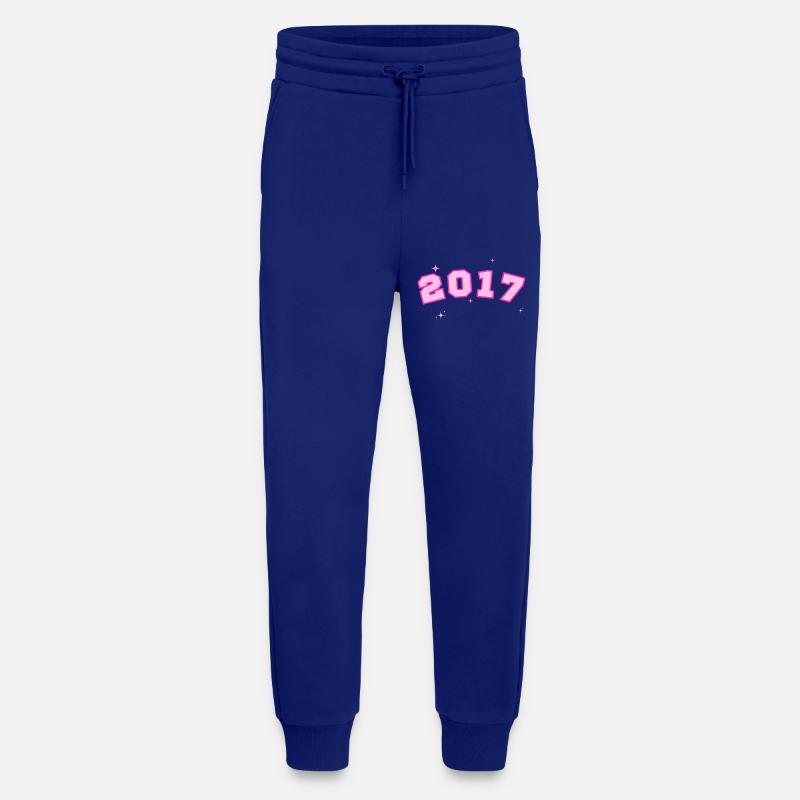 2017 Pink Star - Jogging Pants - made by SPREAD  - Iconic Blue