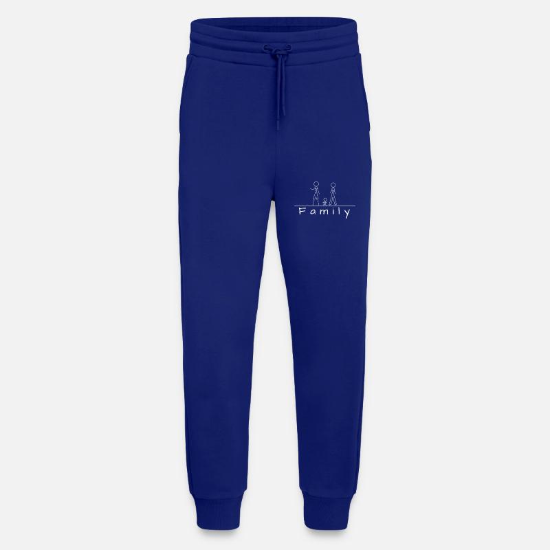 Strichmännchenfamilie - Jogginghose - made by SPREAD - Iconic Blue