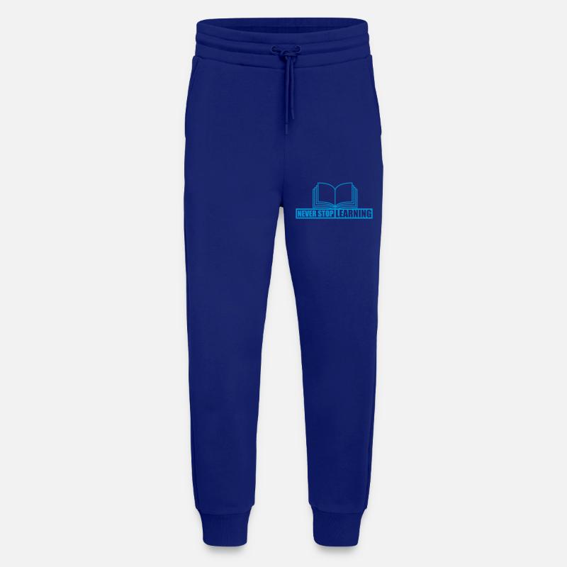 never stop learning Zitat - Jogginghose - made by SPREAD - Iconic Blue