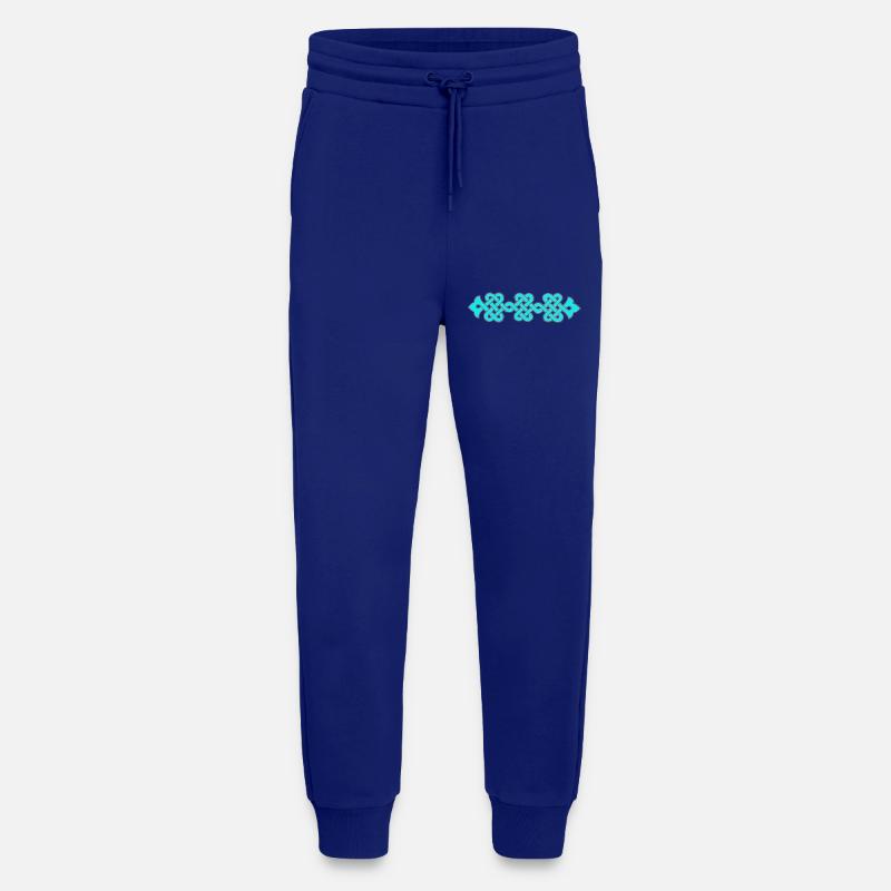 verschlungenes Ornament, türkis - Jogginghose - made by SPREAD - Iconic Blue