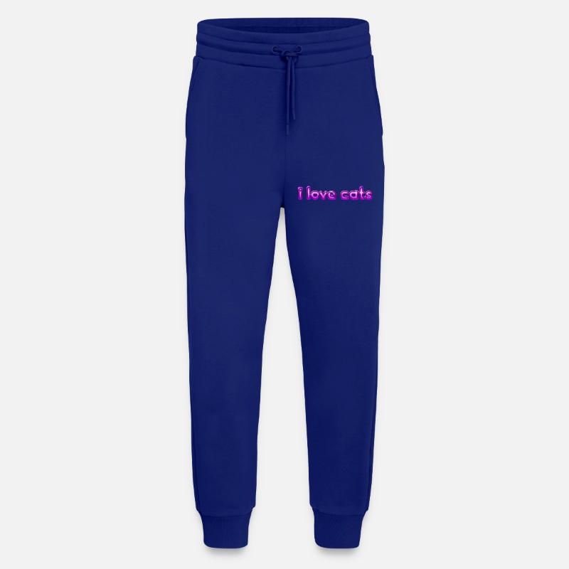 Text I love cats - Jogginghose - made by SPREAD - Iconic Blue