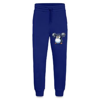Penguin Dumbbell Training Funny Cute Fitness - Jogging Pants - made by SPREAD  - Iconic Blue - Front
