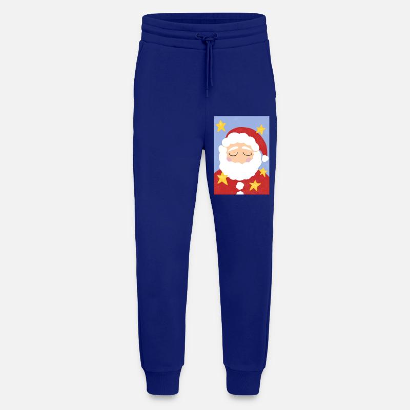 Weihnachtsmann und Sterne - Jogginghose - made by SPREAD - Iconic Blue